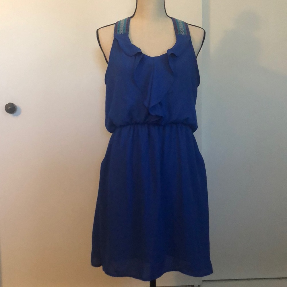 Sold Blue pocket dress - Picture 1 of 6